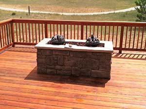 Deck With Firepit