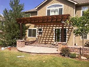 Pergolas on Side of House